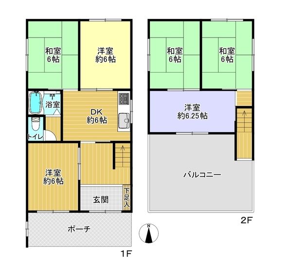 6DK House for Sale in Neyagawa City, Osaka - 6600000 Yen - Thumbnail 2