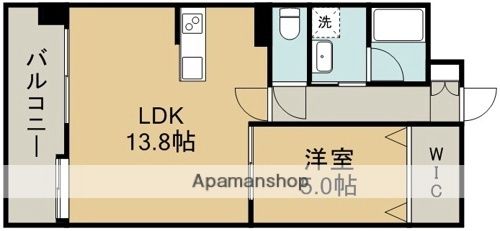 1LDK Apartment for Rent in Chuo Ward, Kumamoto City - Main Image