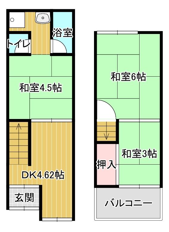 Terraced House for Sale in Daito City, Osaka - 3DK Investment - Thumbnail 2