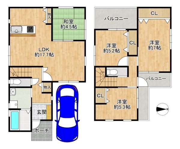 Modern 4LDK Detached House for Sale in Higashi-Osaka, Osaka - Thumbnail 2