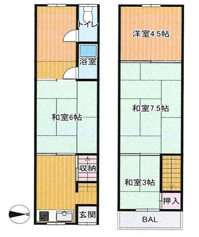 5DK Wooden House for Sale near Shojaku Station, Suita, Osaka - Thumbnail 2