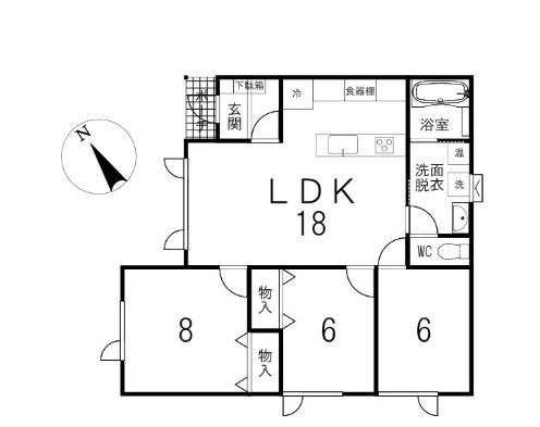 New 3LDK House for Sale in Kitami, Hokkaido - 77.76m2 - Thumbnail 4