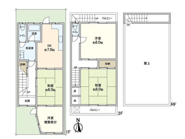 Steel-Framed 4DK House with Rooftop Terrace near Hyotan-yama Station - Thumbnail 2