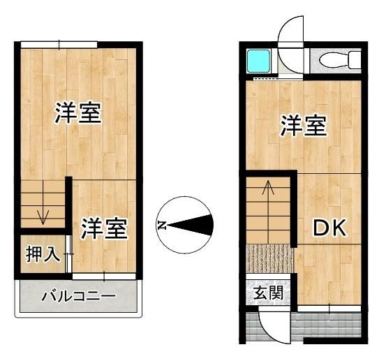 Renovated 3DK Terrace House for Sale in Daito City, Osaka - Thumbnail 2