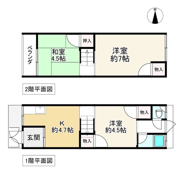 3DK Terrace House for Sale in Kadoma, Osaka - 10.9% Yield - Thumbnail 2