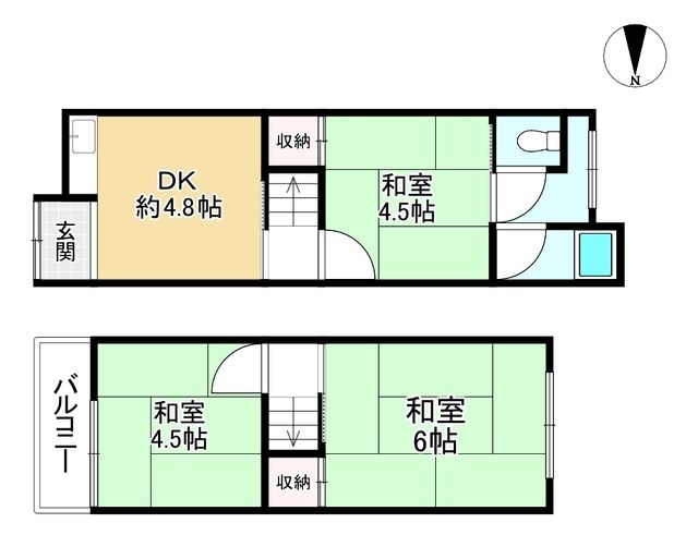 Terraced House for Sale in Moriguchi, Osaka - 3DK, 38.5 sqm - Thumbnail 2