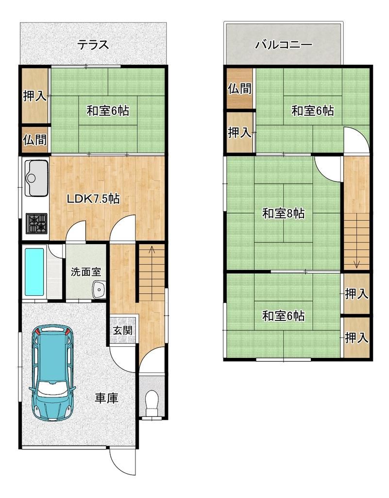 4LDK Used House for Sale in Wakayama City Near Kiwa Station - Thumbnail 3
