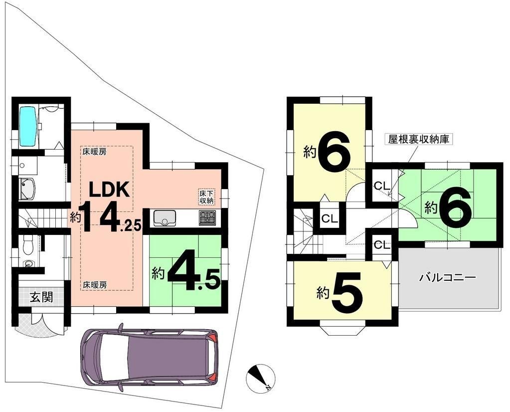 4LDK Wooden House for Sale in Nagaokakyo City, Kyoto - Thumbnail 4