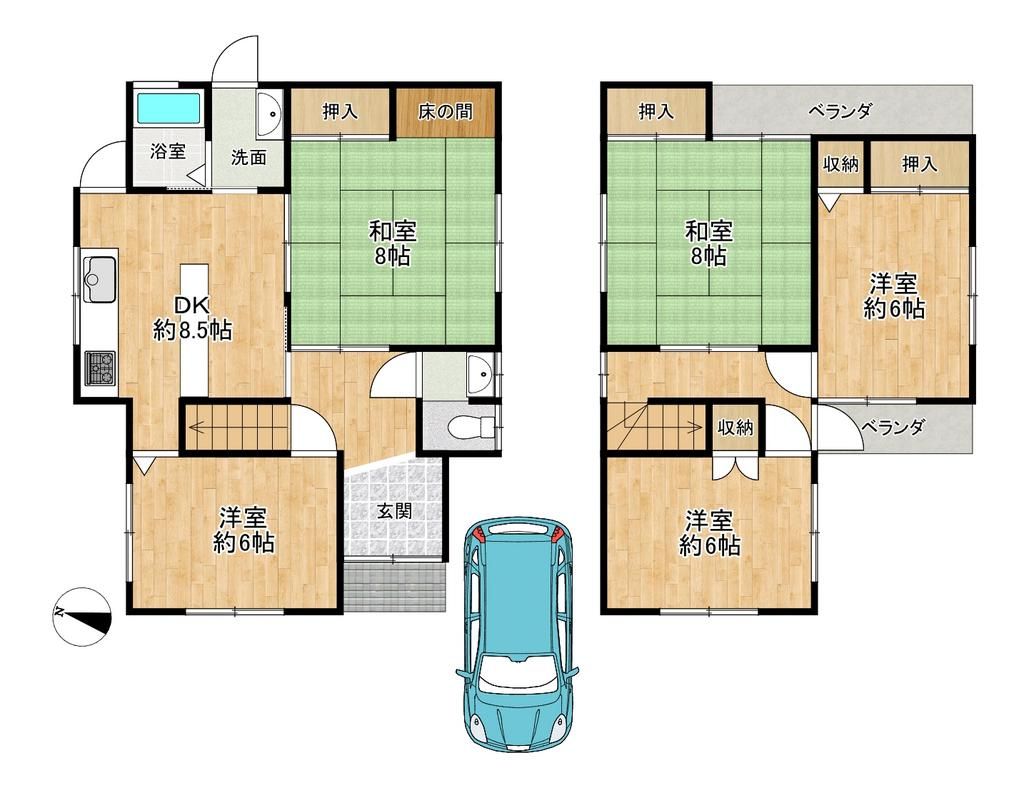 5DK Detached House for Sale in Kashiwara, Osaka - Thumbnail 4