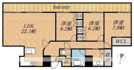 Spacious 3LDK Apartment for Rent in Chuo Ward, Sapporo - Main Image