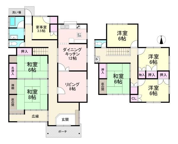 Spacious 6SLDK House for Sale in Sakurai, Nara (419.83 sqm Land) - Thumbnail 3