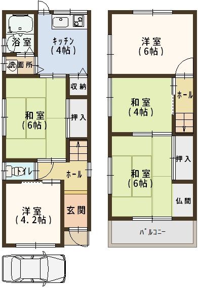 5K Wooden House for Sale in Tondabayashi, Osaka - 5.8 Million Yen - Thumbnail 2
