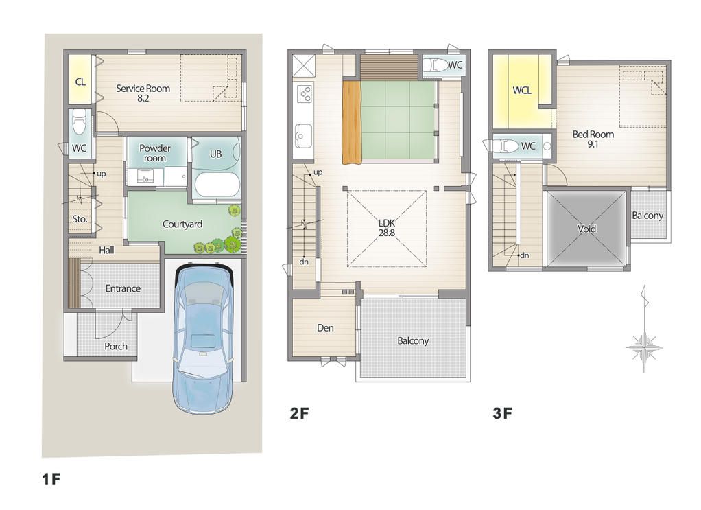 3-Story 1SLDK House in Toyonaka Near Hattori Tenjin Station - Thumbnail 3