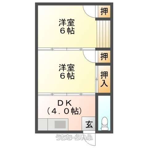 2DK Apartment for Rent in Naha, Okinawa - First Floor, All Western Rooms - Thumbnail 4