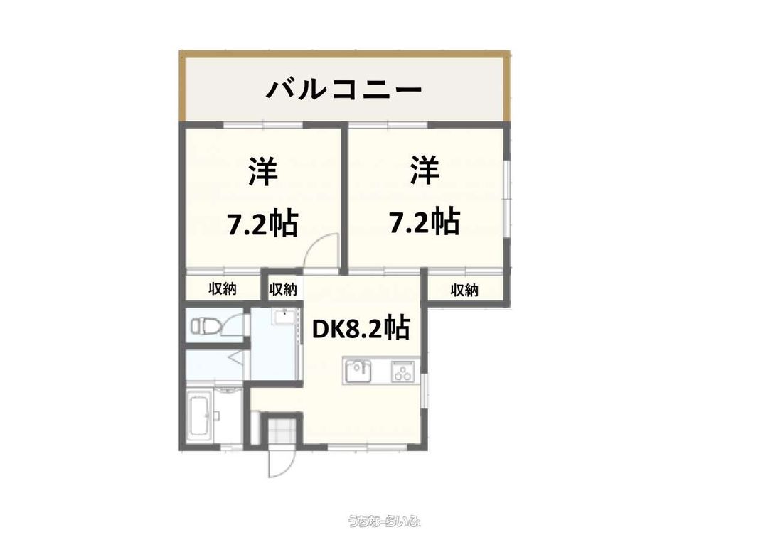 2DK Apartment for Rent in Okinawa City near Uechi Restaurant District - Thumbnail 3