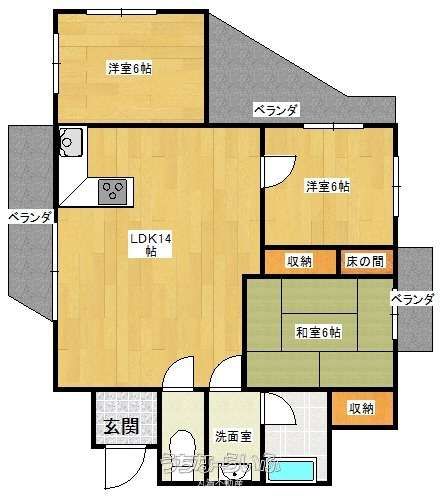Sun Heights Matsuyama 3LDK Rental Apartment in Naha, Okinawa - Thumbnail 2