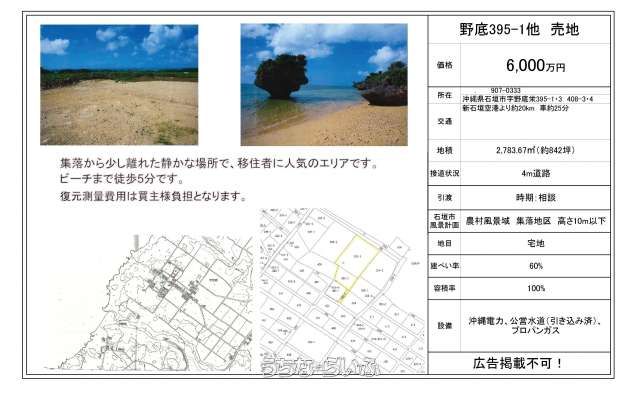 2783.67 sqm Land for Sale in Nosoko, Ishigaki, Okinawa - Thumbnail 3