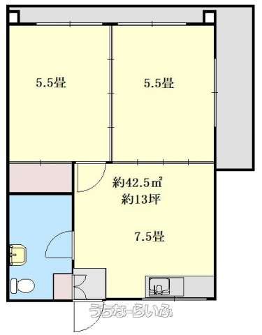 2DK Apartment for Rent in Naha, Okinawa - 38,000 Yen - Thumbnail 2