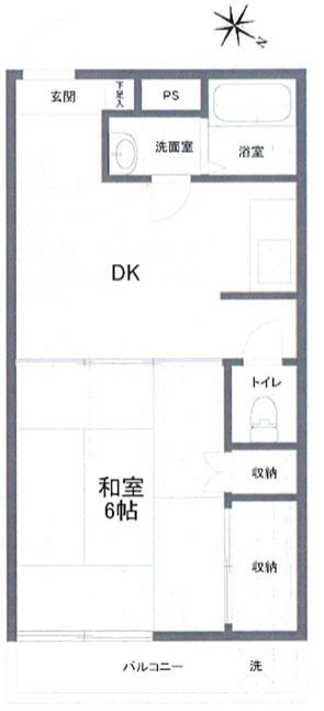 1DK Apartment for Sale in Kitakyushu - Rivion Hagisaki 402 - Thumbnail 3