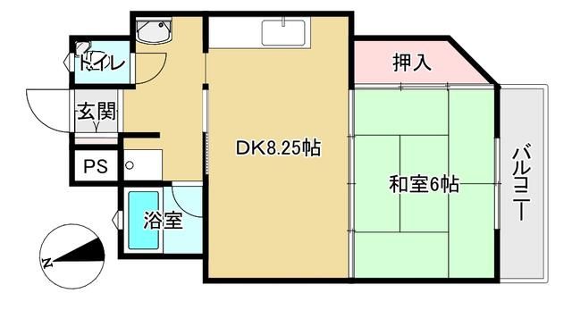 1DK Apartment for Sale in Rivion Katano, Kitakyushu - Thumbnail 4