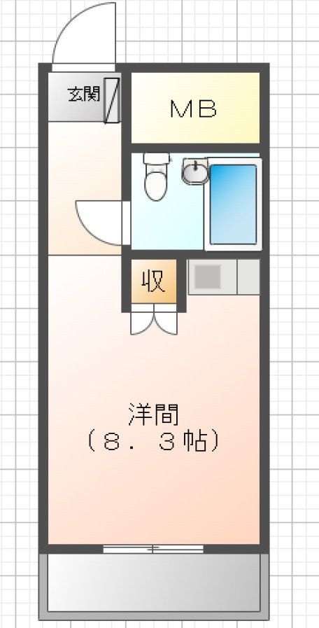 White Palace Kogane 5th Building 1R Apartment for Sale in Kitakyushu - Thumbnail 2