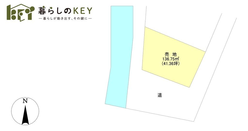Vacant Land for Sale in Kurume City, Fukuoka - 136.75 sqm Plot - Thumbnail 2