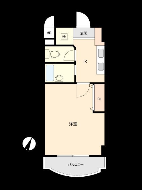 1K Condo in Kurume with Auto-Lock & Parcel Box | 190万円 - Thumbnail 3