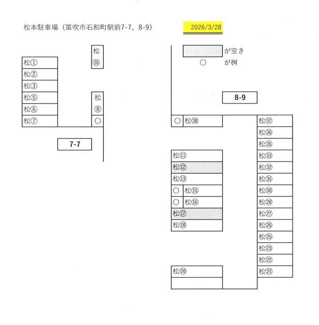 Parking Space for Rent near Isawa-Onsen Station, Fuefuki - Thumbnail 3