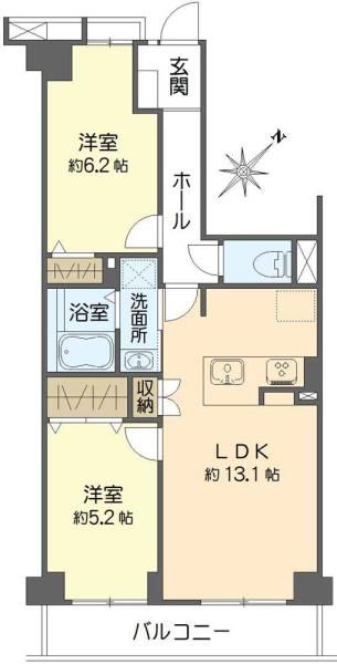 2LDK Apartment for Sale in Urayasu, Chiba - 58.89 sqm - Thumbnail 2