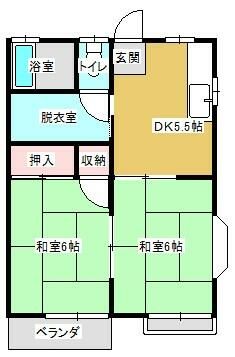 2DK Apartment for Rent in Nasushiobara, Tochigi - 39.60 sqm - Thumbnail 2