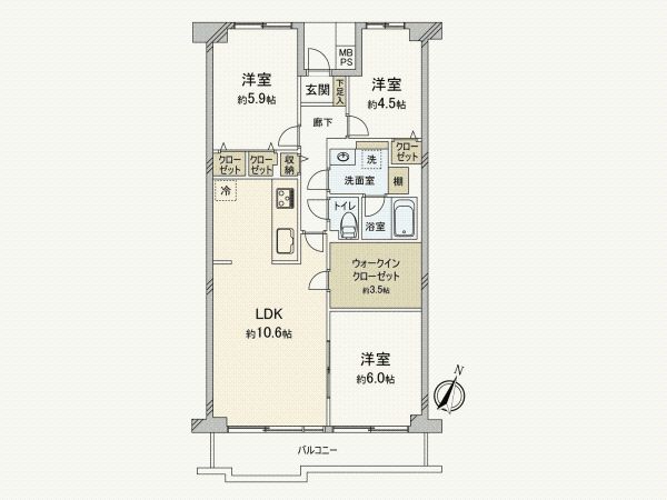 3LDK Apartment for Sale in Hiratsuka, Kanagawa – 74.22m² - Thumbnail 4