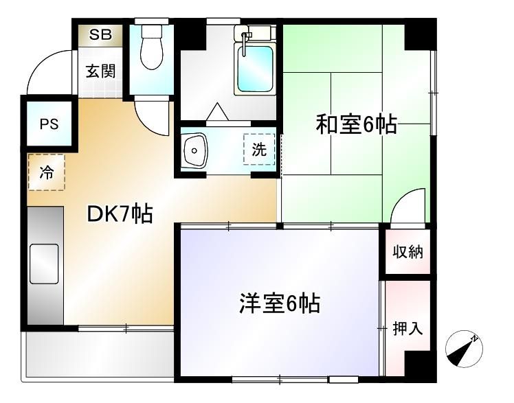 Chateau Minor 2DK Apartment for Rent in Higashimurayama, Tokyo - Thumbnail 2