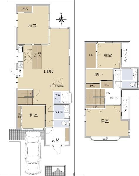 4SLDK Detached House for Sale in Kamigamo, Kyoto - Thumbnail 4