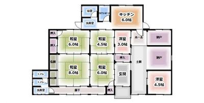 Property details: 3-chome Fukuecho, Sakaide City, Kagawa Prefecture/Sakaide Station property information: Used detached house — Image 1, Sakaide, Kagawa