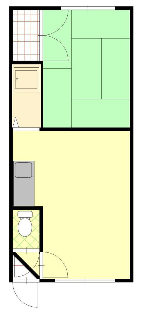 1DK Apartment for Rent in Toyohira, Sapporo - 30,000 Yen - Thumbnail 3