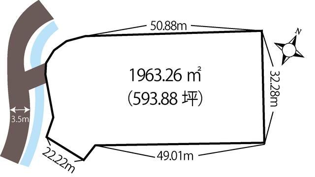 Land for Sale in Tsuruoka City, Yamagata - 1963.26 sqm - Thumbnail 2