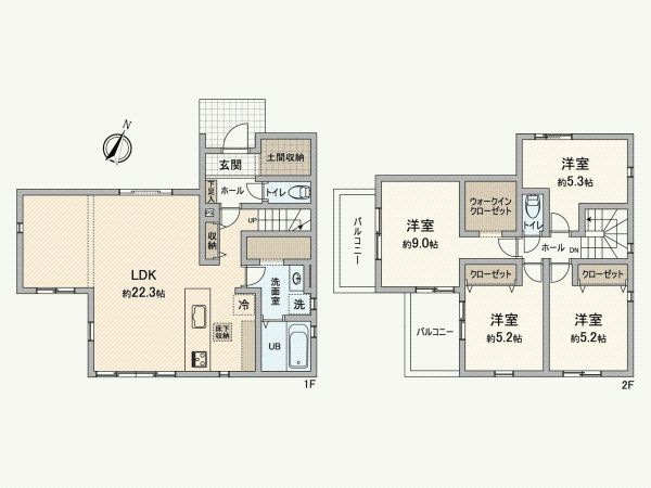 New Build 4LDK House in Tokorozawa, Saitama - 2026 Completion - Thumbnail 4
