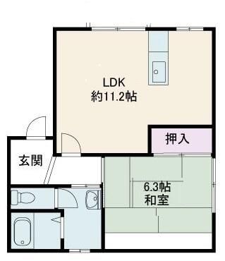 1LDK Apartment for Rent in Quiet Akita Neighborhood - Thumbnail 2