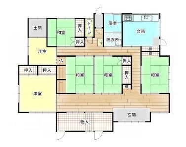 6DK House on 1193 sqm Land in Quiet Miyakonojo, Miyazaki - Thumbnail 3
