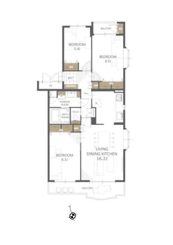 3LDK Apartment for Sale in Yokohama's Sakae Ward, 79.91 m² - Thumbnail 2
