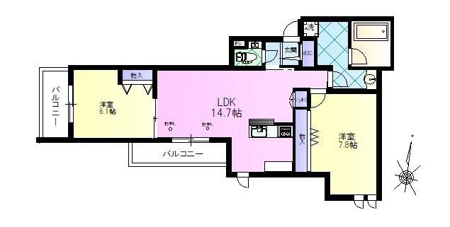 New 2LDK Apartment for Rent in Nerima, Tokyo - Thumbnail 2