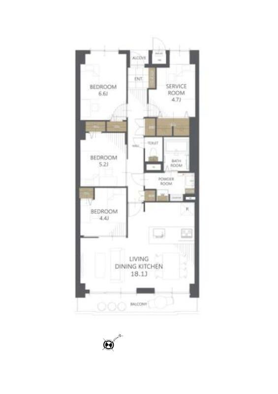 3SLDK Apartment for Sale in Narashino, Chiba – 92.49m² - Thumbnail 2