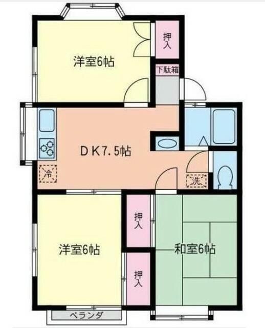 3DK Apartment for Rent in Ebina, Kanagawa Near Station - Thumbnail 3