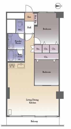 2LDK Apartment for Sale Near Kita-24-jo Station in Sapporo - Thumbnail 2