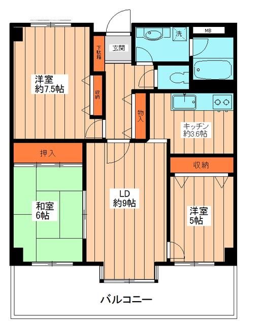3LDK Apartment for Rent in Abiko, Chiba – Near Station - Thumbnail 2