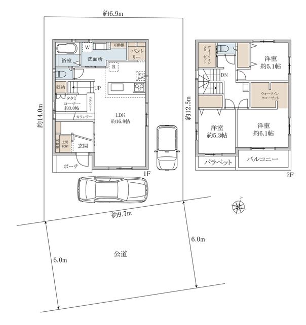 3LDK Detached House in Yoshikawa, Saitama - 100.19m2 - Thumbnail 2