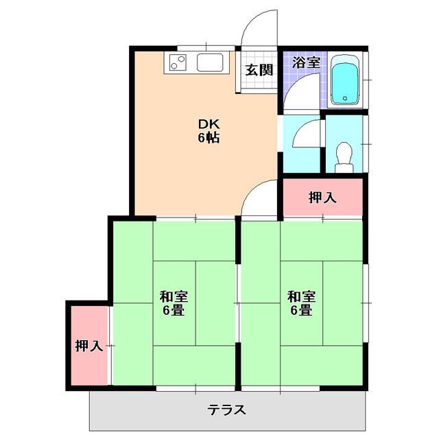 2DK Apartment for Rent in Kiyose, Tokyo near Station - Thumbnail 2