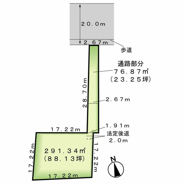 Land for Sale in Matsuyama, Yamagata City - 291.34 sqm - Main Image