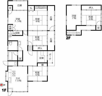 Property details: Oiwake Chaya/Kureha Station, Toyama City, Toyama Prefecture Property information: Used detached house — Image 1, City, Toyama