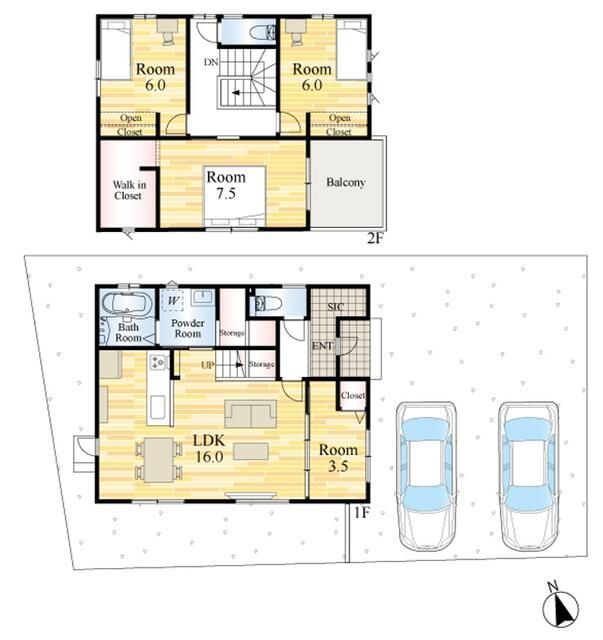 New Build 4LDK House in Kitakyushu, Fukuoka with Parking for 3 - Thumbnail 4